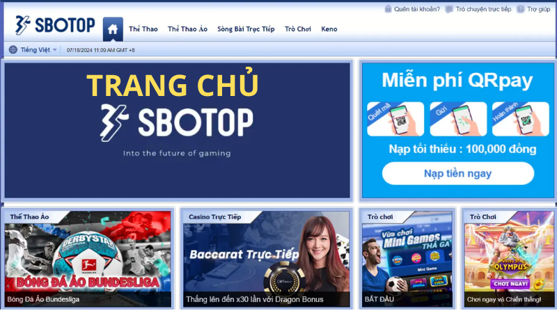 Truy cập Trang Chủ sbobet trả trước